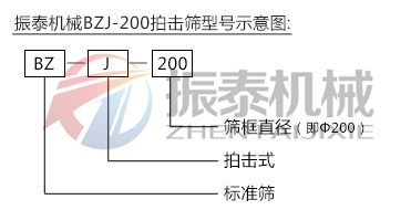 拍擊篩型號(hào)說明